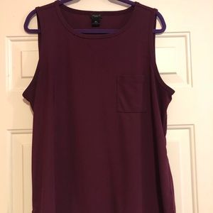 Loft Outlet Burgundy Blouse Tank
